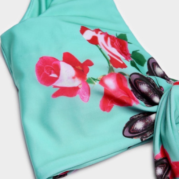 High waisted tie knot bikini - Picture 3 of 5